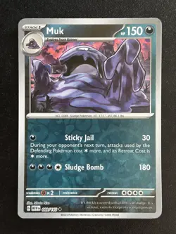 Muk Uncommon Reverse Holo SV: Scarlet & Violet 151 089/165 NM Pokemon 089/165 - Image 1