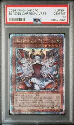 Yugioh Blazing Cartesia The Virtuous CF01-JPS04 PSA 10 - Image 1