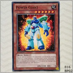 Power Giant - BP02-EN091 - Common 1st Edition Yugioh - Image 1