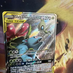 Pokemon 2019 Sun & Moon Celebi & Venusaur GX Black Star Promos #SM167 - Image 5