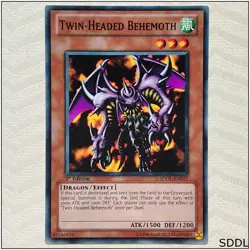 Twin-Headed Behemoth - SDDL-EN017 - Common 1st Edition Yugioh - Image 1
