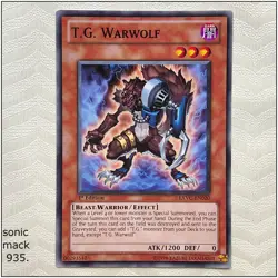 T.G. Warwolf - EXVC-EN020 - Common 1st Edition Yugioh - Image 1