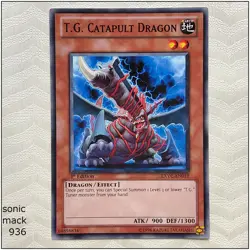 T.G. Catapult Dragon - EXVC-EN019 - Common 1st Edition Yugioh - Image 1