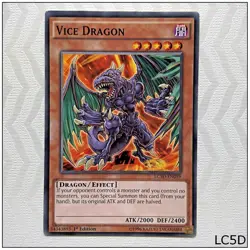 Vice Dragon - LC5D-EN059 - Common 1st Edition Yugioh - Image 1