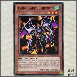 Twin-Headed Behemoth - BP02-EN017 - Common 1st Edition Yugioh - Image 1