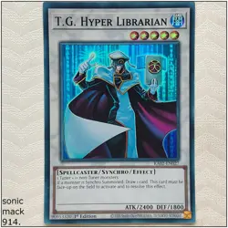 T.G. Hyper Librarian - RA02-EN027 - 1st Edition Yugioh - Image 1