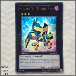 Number 34: Terror-Byte - GENF-EN041 -Ultra Rare 1st Edition Yugioh - Image 1