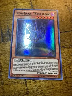 World Legacy - "World Crown" MP19-EN082 1st Edition Super Rare LP + BONUS - Image 1