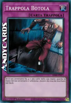 TRAPPOLA BOTOLA (Trap Dustshoot) • Super R • RA05 IT077 • 1Ed • Yugioh ANDYCARDS - Image 1