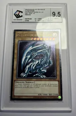Yu-Gi-Oh - DRAGON BLANC AUX YEUX BLEUS - OP28-FR001 - Ultimate Gradee 9.5 Mint+ - Image 1