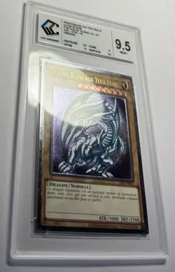 Yu-Gi-Oh - DRAGON BLANC AUX YEUX BLEUS - OP28-FR001 - Ultimate Gradee 9.5 Mint+ - Image 2