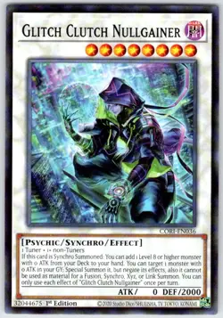 Glitch Clutch Nullgainer CORI-EN036 Yu-Gi-Oh 1st Edition NM - Image 1