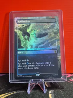 Hidden Lair (Foil) [Borderless] Marvel Super Heroes 0383 Rare MTG - Image 1