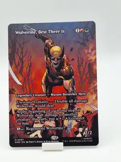 Wolverine, Best There Is Borderless Marvel Super Heroes NM MTG - Image 1