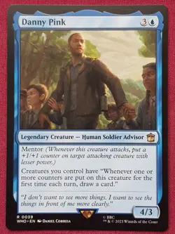 Magic The Gathering UNIVERSES BEYOND DOCTOR WHO DANNY PINK blue card MTG - Image 1