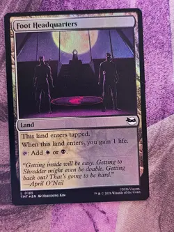 Foot Headquarters 0185 Teenage Mutant Ninja Turtles Magic: The Gathering Foil NM - Image 1