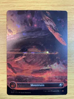 Mountain (0370) (Borderless) (Galaxy Foil) - (EOE) MTG - Image 1