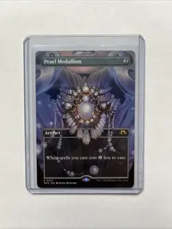 MTG Pearl Medallion Modern Horizons 3 0347 Borderless Rare a06 - Image 1