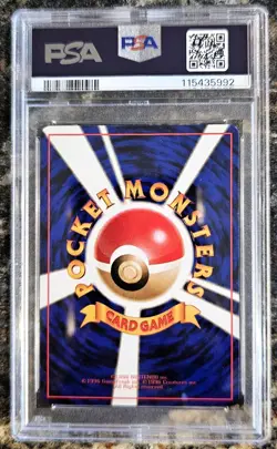 1998 Pokemon Japanese BULBASAUR 1 Vending Series 1 PSA 8 NEAR MINT-MINT - Image 2