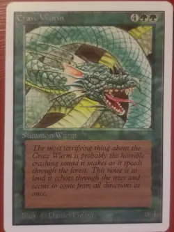 MTG Magic the Gathering Craw Wurm Unlimited NM - Image 1