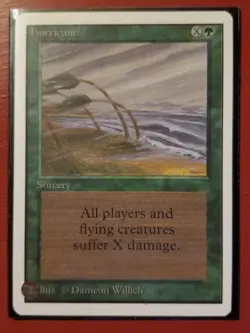 MTG Magic the Gathering Hurricane Unlimited NM - Image 1
