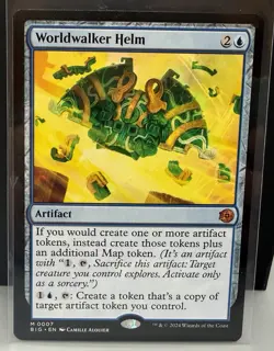 MTG Worldwalker Helm, Outlaws of Thunder Junction: the Big Score (BIG) Magic NM - Image 1