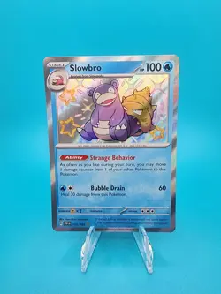 Slowbro 117/091 Baby Shiny Holo Rare Pokemon Scarlet & Violet Paldean Fates - Image 1