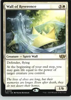 Wall of Reverence 139 Commander: Tarkir: Dragonstorm Magic: The Gathering NM - Image 1