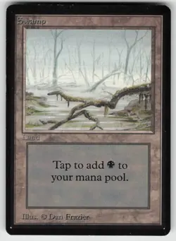 Swamp (A) Beta Edition Land MAGIC: THE GATHERING - Image 1