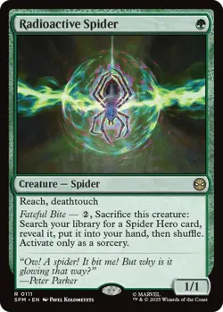 Radioactive Spider R 0111 - Rare Foil - MTG Marvel's Spider-Man - NM - Image 1