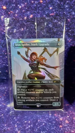 Magic The Gathering IRON SPIDER & Battle Damaged Spider-man MTG Marvel Legends - Image 2