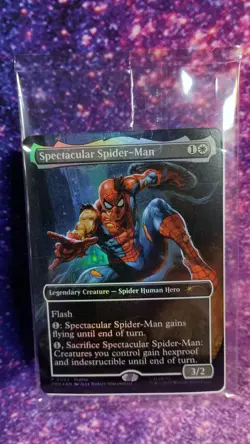 Magic The Gathering IRON SPIDER & Battle Damaged Spider-man MTG Marvel Legends - Image 3