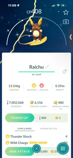 Pokemon Go Shiny Raichu - Image 1