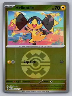 Helioptile (Quick Ball) 063/217 Common Ascended Heroes Pokemon Reverse Holo NM - Image 1