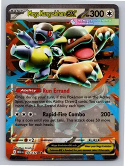 Mega Kangaskhan ex 104/132 Double Rare Mega Evolution Pokemon Holo Near Mint - Image 1