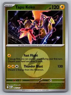 Tapu Koko (Energy Symbol) 067/217 Ascended Heroes Pokemon Reverse Holo NM - Image 1