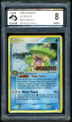 Pokemon CGA 8 Ludicolo Reverse Holo 19/107 EX Deoxys - Image 3