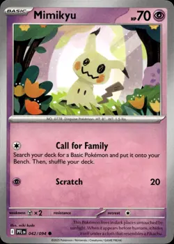 MIMIKYU 042/094 Phantasmal Flames TCG Pokemon Card Near Mint - Image 1