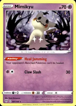 MIMIKYU 081/189 Pokemon Card Darkness Ablaze Near Mint - Image 1