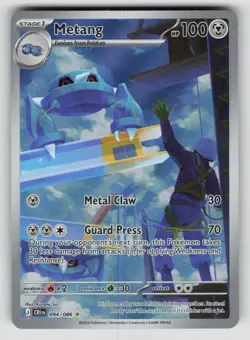 Metang 094/086 Holo Illustration Rare Chaos Rising Pokemon Near Mint - Image 1