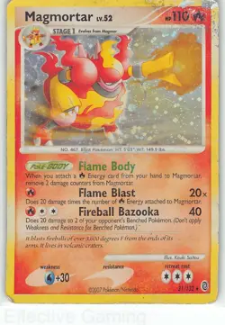 Magmortar (Secret Wonders) 31/132 Holo Deck Exclusives Pokemon HP/DMG Saitou - Image 1