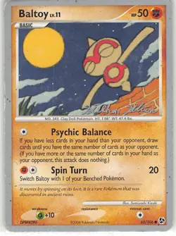 Baltoy 60/106 Common World Championship Decks Pokemon HP Kizuki - Image 1