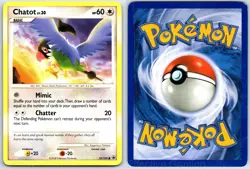 Chatot 55/100 Common Majestic Dawn Pokemon MP Himeno - Image 3