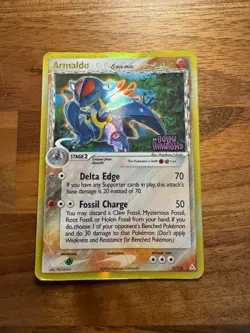 Pokemon TCG Armaldo 1/110 EX Holon Phantoms Stamped Holo HP/DMG - Image 2
