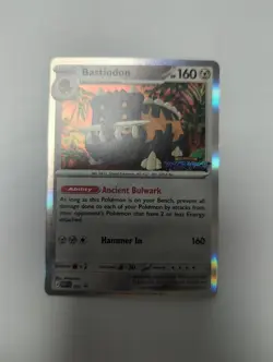 Bastiodon #85 Pitch Black Stamped Prerelease Promo Holo Rare Pokemon NM-MT - Image 3