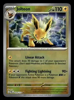ENGLISH Jolteon Poke Ball 029/131 Holo Prismatic Evolutions PRE Pokemon sui - Image 1