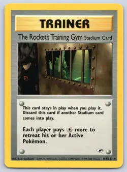 The Rocket's Training Gym 104/132 Gym Heroes Pokemon NM - Image 1