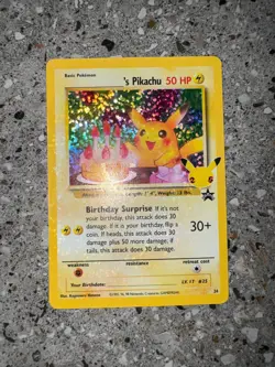 Pokemon TCG Birthday Pikachu 24 Celebrations Classic Collection Ultra Rare NM-M - Image 3