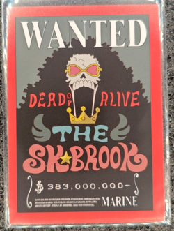 Panini One Piece Treasure Set 25th Exclusive Card Wanted Brook #59 - Image 1