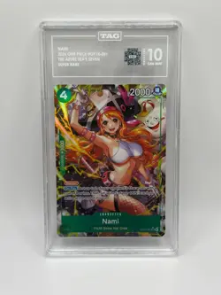 Nami (Alt Art) The Azure Sea's Seven EB04 OP14-031 EN One Piece TAG 10 GEM MINT - Image 1